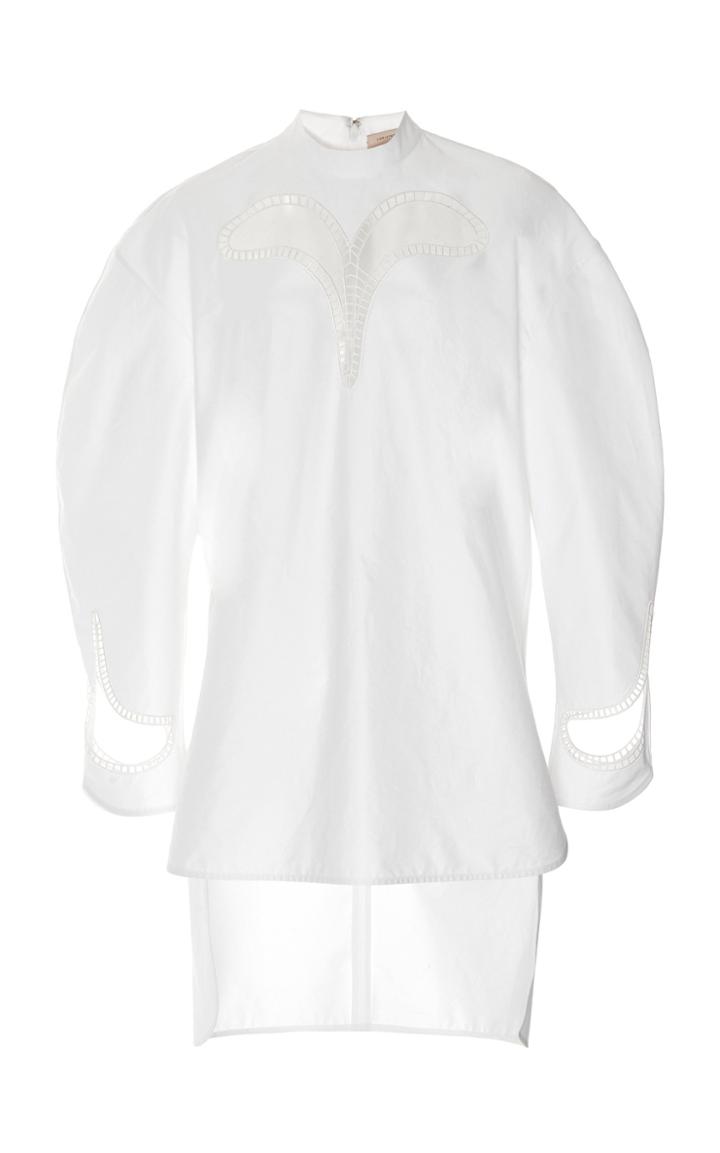 Moda Operandi Christopher Kane Embroidered Cotton Shirt Size: 38