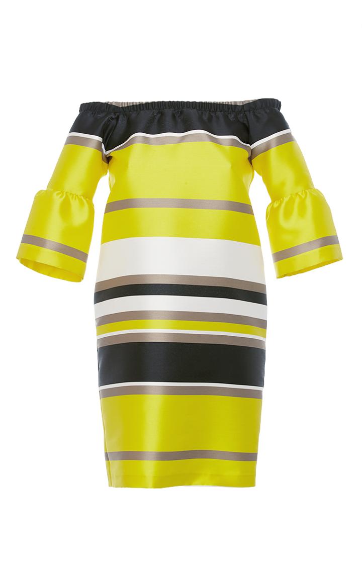 Blugirl Striped Wide Sleeve Dress