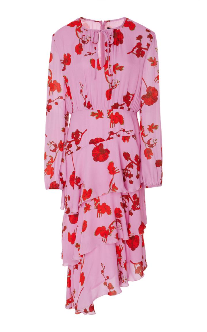 Cynthia Rowley Zuma Asymmetrical Midi Dress