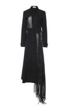 Moda Operandi Gabriela Hearst Corio Leather-macrame Cotton Trench Size: 36