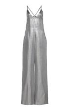 Tre By Natalie Ratabesi Lame Sleeveless Electra Jumpsuit