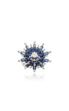 Nam Cho 18k White Gold Sapphire And Diamond Ring