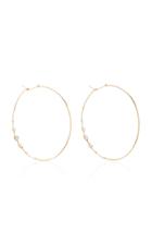 Wwake Gold Opal And Tanzanite Hoop Earrings