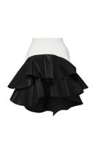 Moda Operandi Maticevski Melding Ruffled Crepe Mini Skirt
