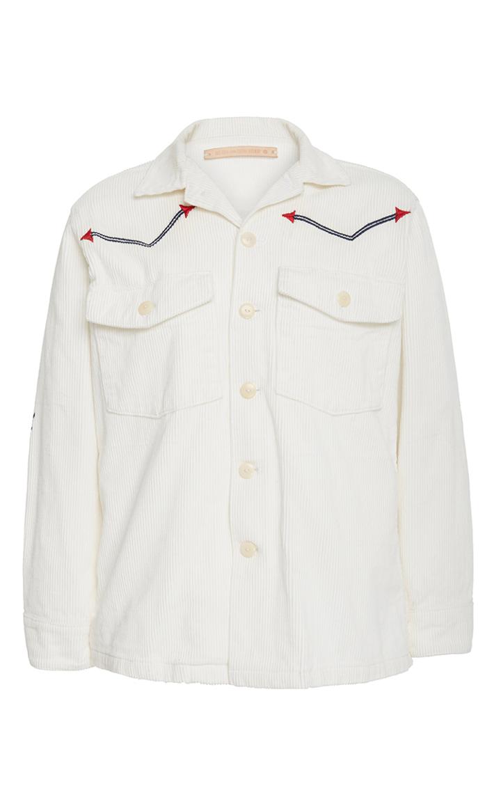 Bliss And Mischief Rodeo Embroidered Corduroy Jacket