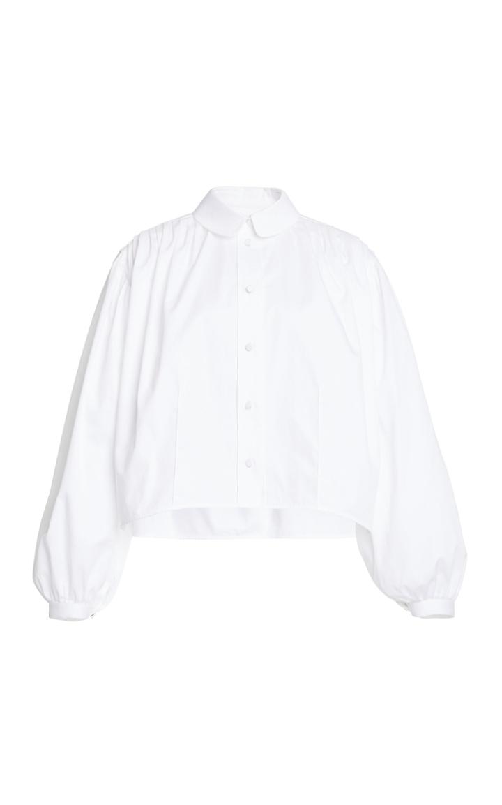 Moda Operandi Khaite Carolanne Draped Cotton Top