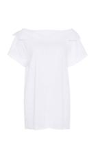 Martin Grant Boatneck Short Sleeve Cotton Blouse