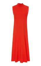 Victoria Victoria Beckham Crepe Tie-neck Midi Dress