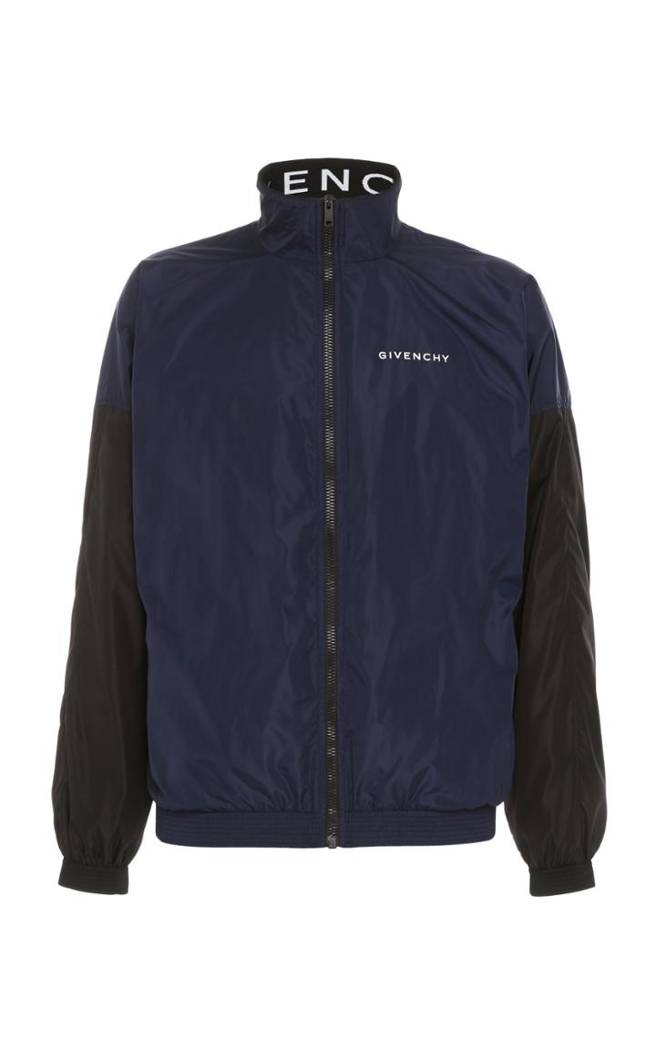 Givenchy High-necked Two-tone Shell Jacket