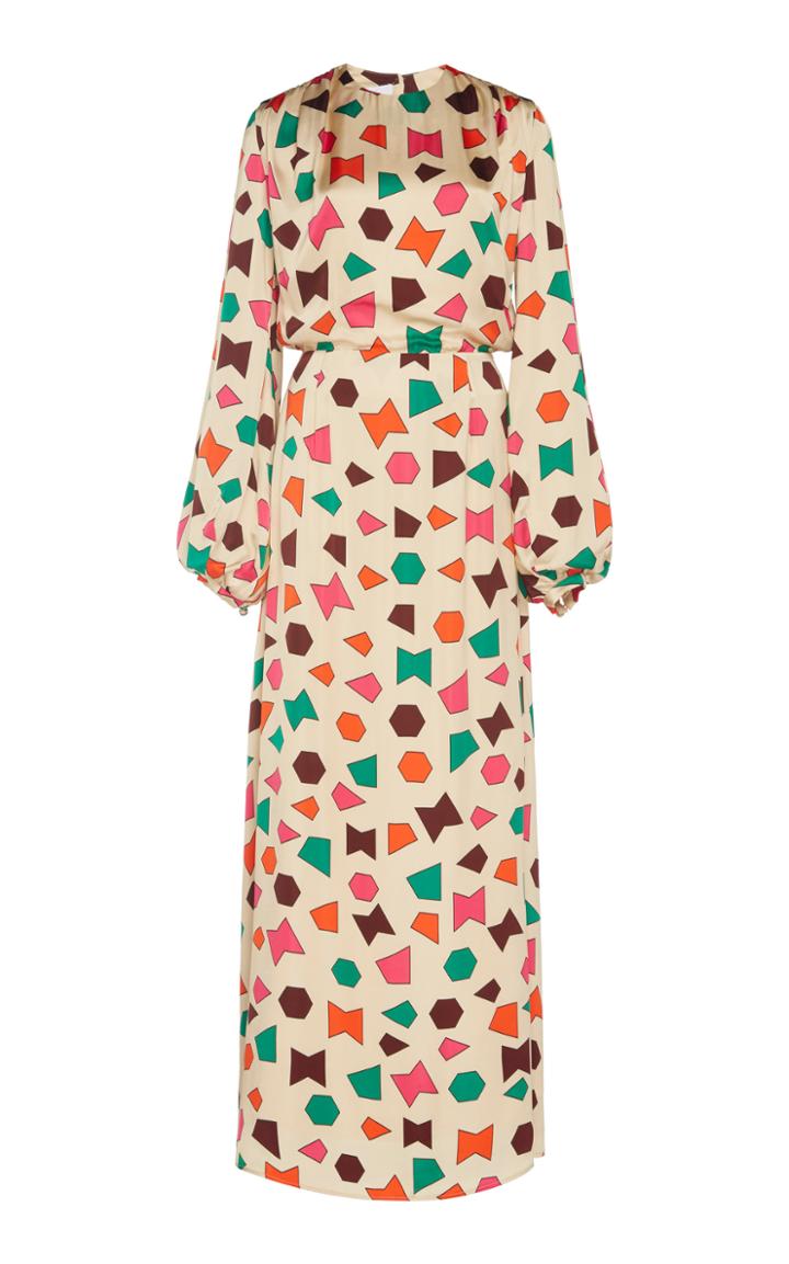 Racil Fez Open Back Balloon Sleeve Dress