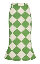 Moda Operandi Rowen Rose Siren Printed Crepe High-rise Midi Skirt Size: 32