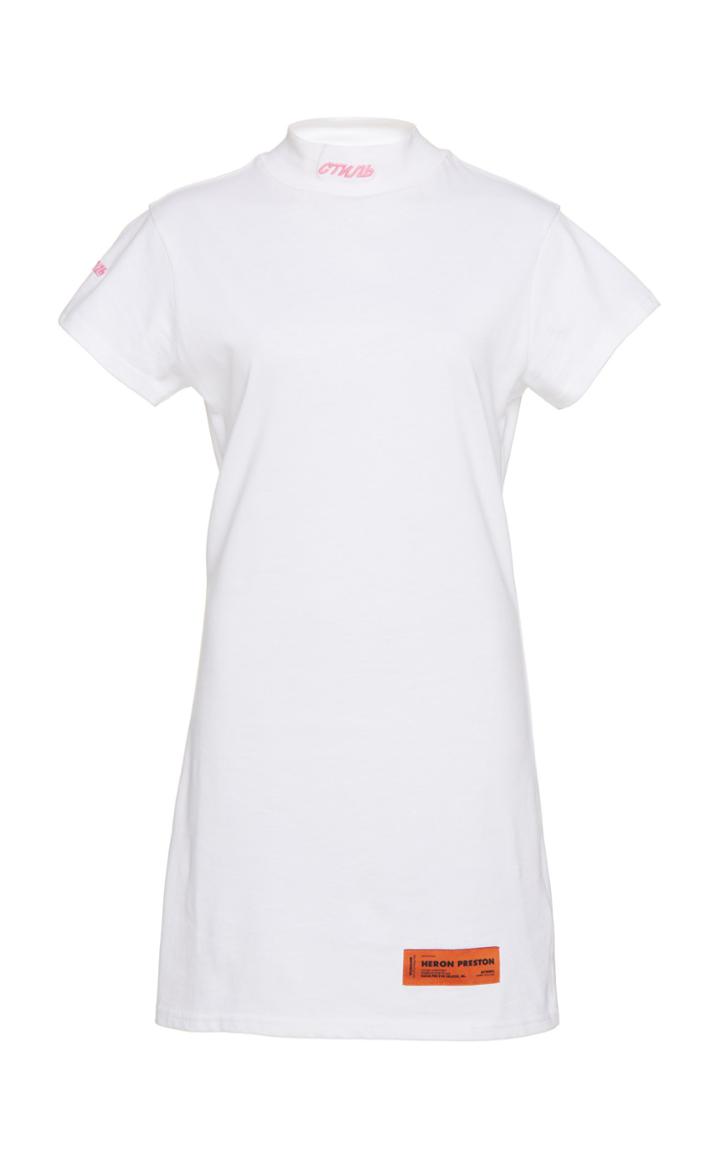 Heron Preston Cotton Turtleneck Dress