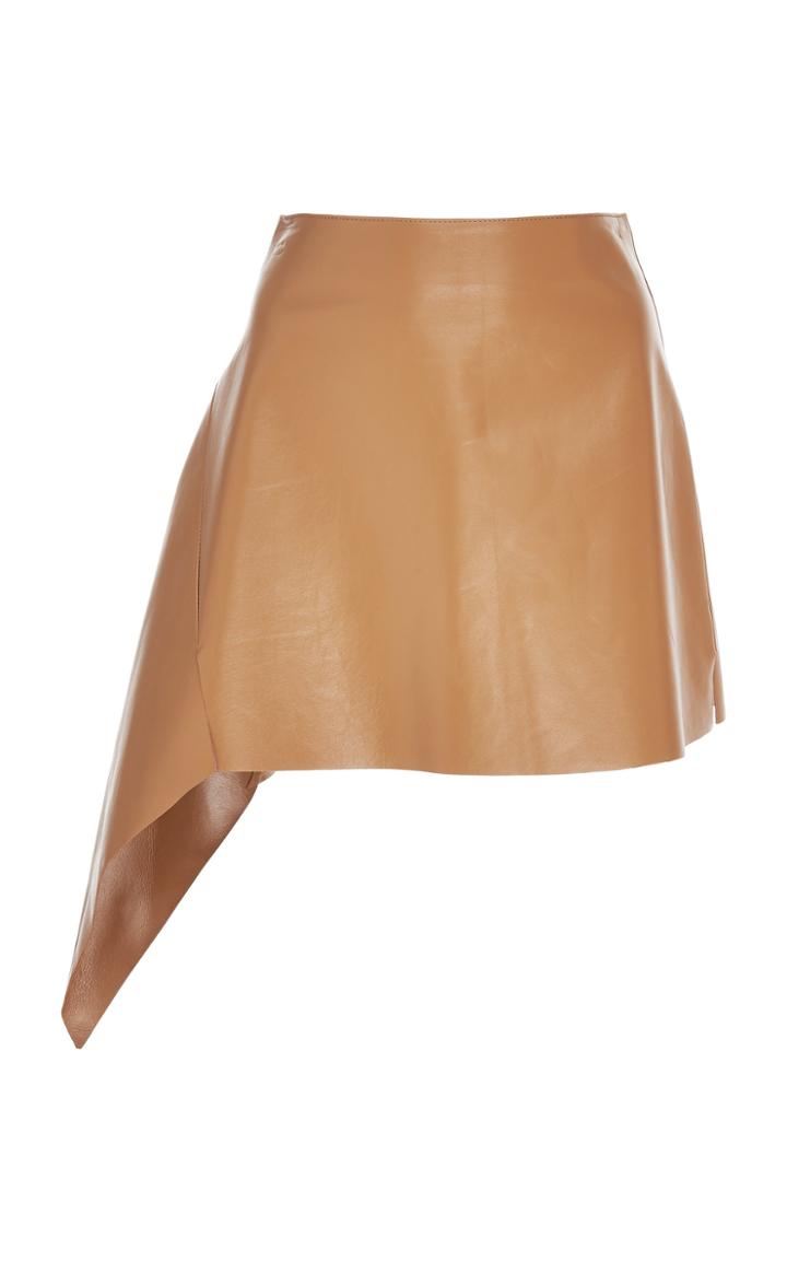 Rokh Bonded Leather Mini Skirt
