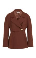 Moda Operandi Rejina Pyo Jodie Wool-blend Wrap Jacket Size: S