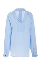 Cdric Charlier Collared Satin Blouse