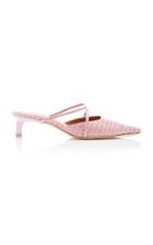 Rejina Pyo Phoebe Lizard-effect Leather Mules