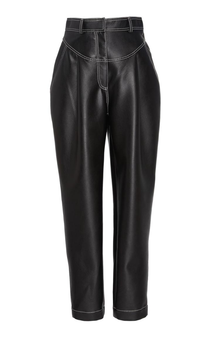 Philosophy Di Lorenzo Serafini High-waist Faux Leather Pants