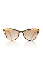 Prada Cat-eye Frame Tortoishell Acetate Sunglasses