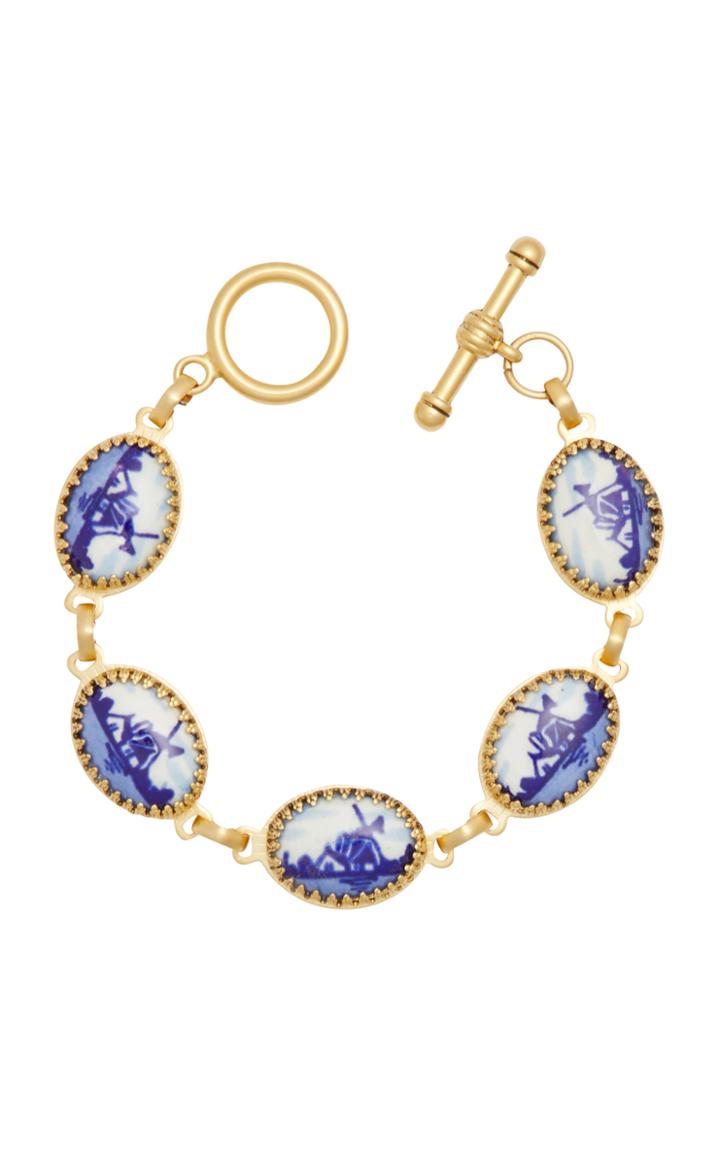 Moda Operandi Brinker & Eliza Porcelain-embellished Happy Place Bracelet