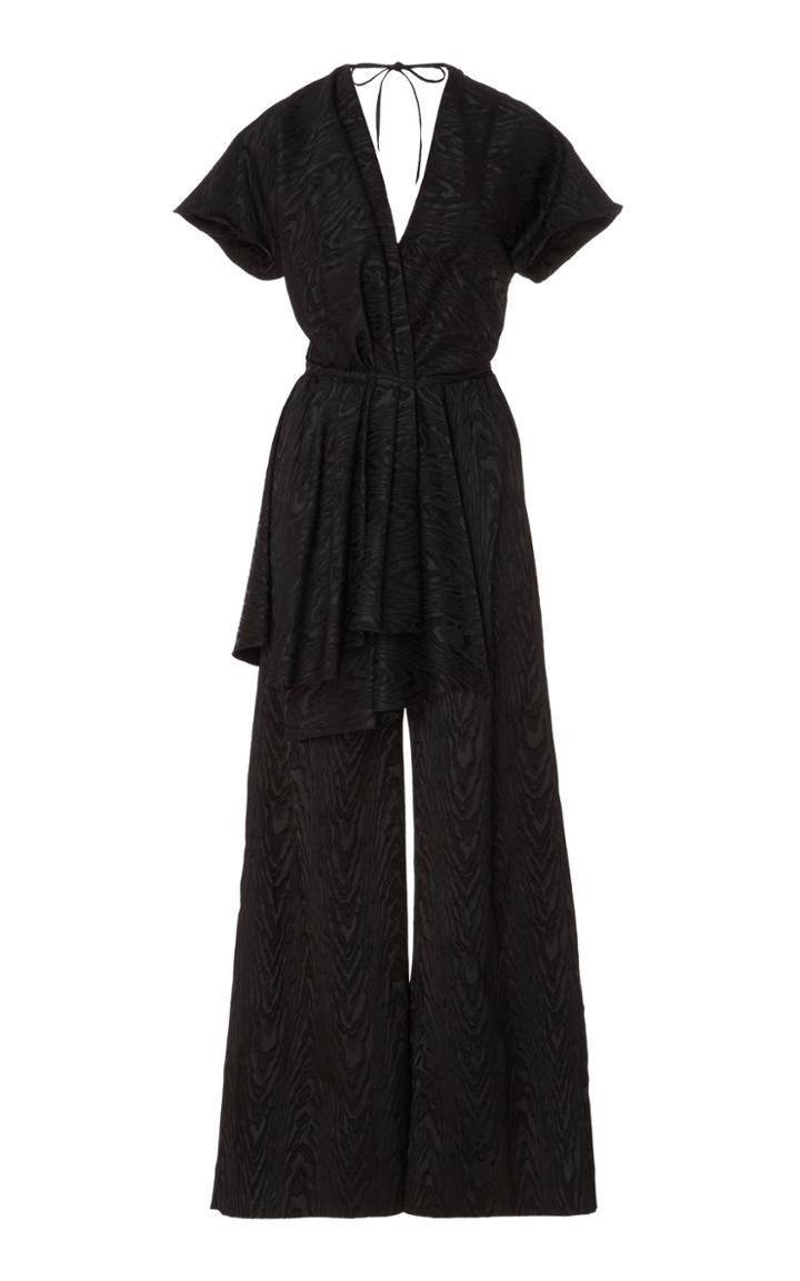 Rosie Assoulin Black Printed Jumpsuit