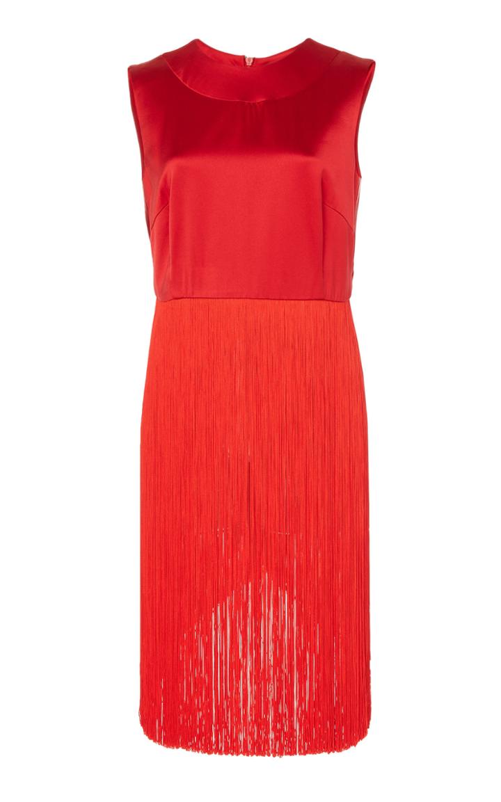 Semsem Silk Fringe Sleeveless Top