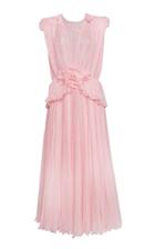 Moda Operandi Philosophy Di Lorenzo Serafini Pleated Chiffon Midi Dress Size: 38