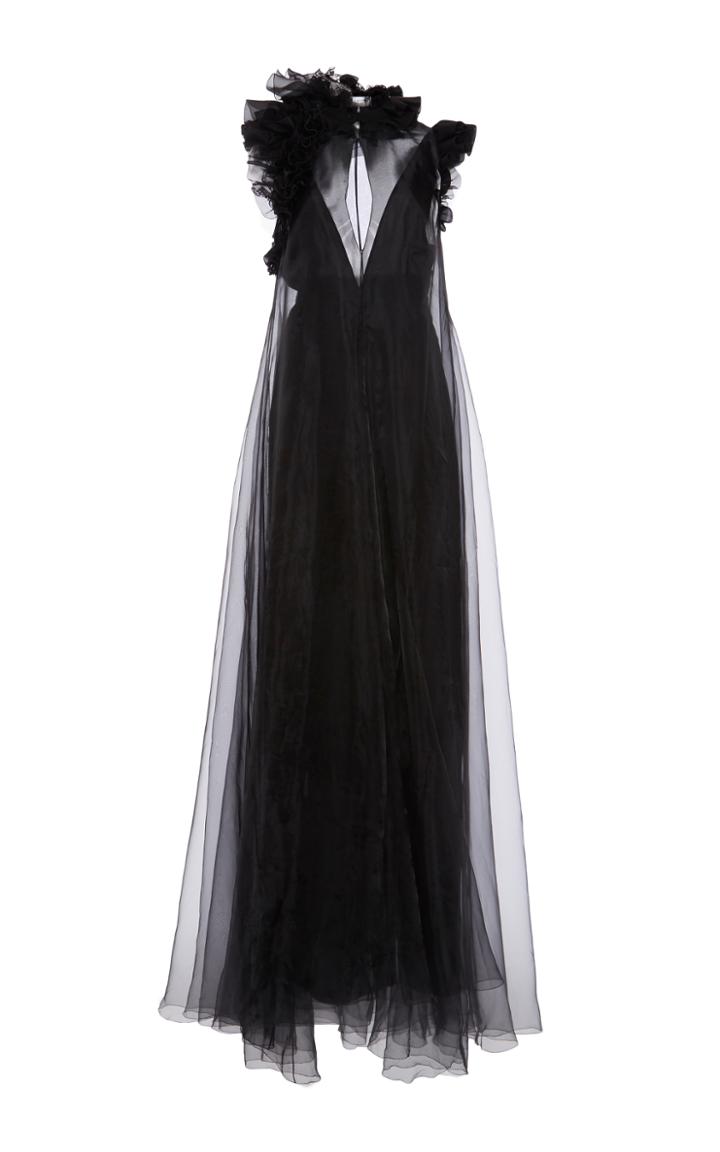 Lanvin Sleeveless V-neck Gown