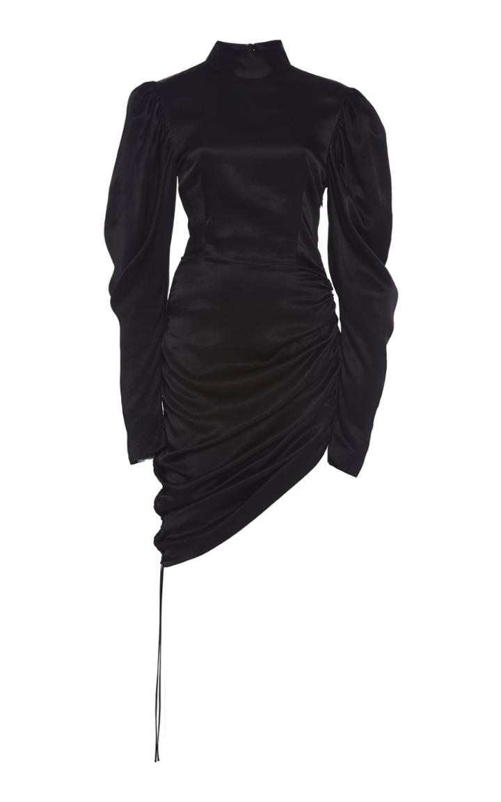 Moda Operandi Matriel Satin Draped Mini Dress Size: S