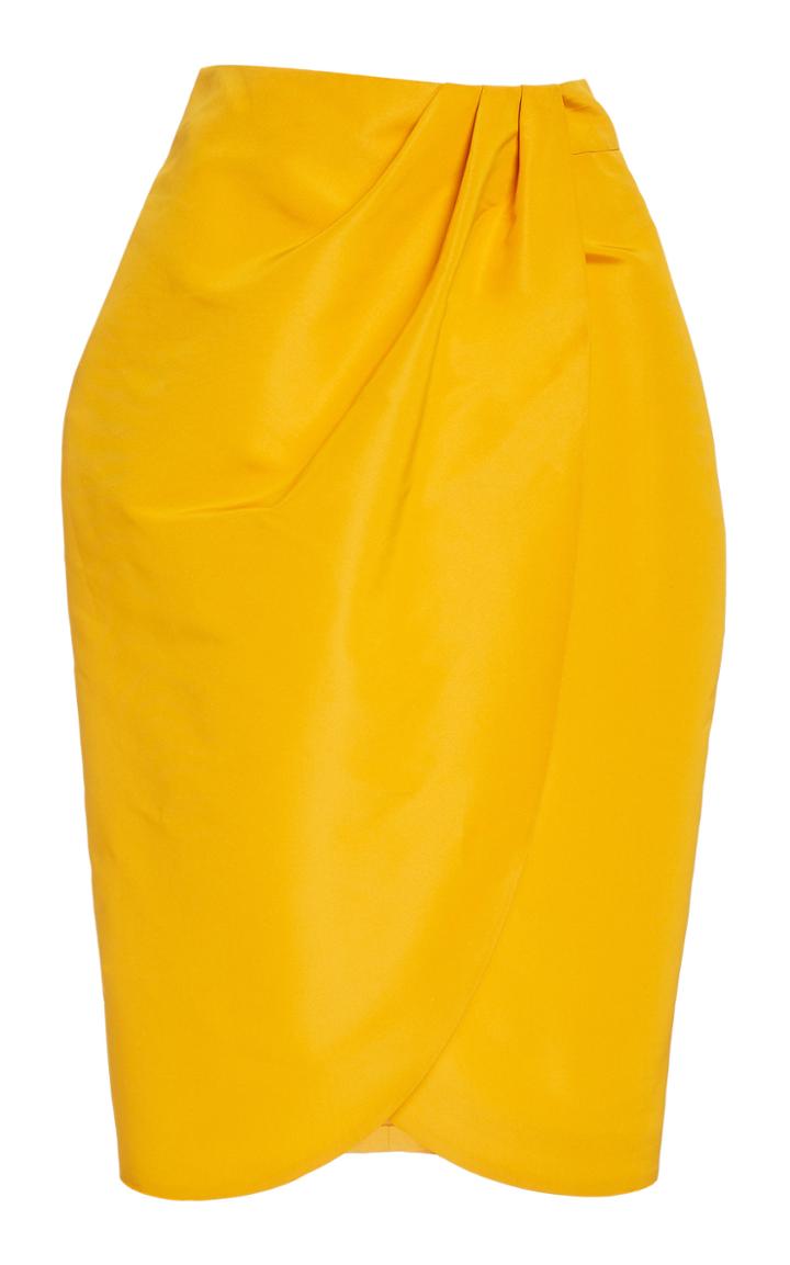 Moda Operandi Alitte Wrap-effect Satin Skirt