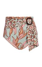 Patbo Mixed Print Belted Bikini Bottoms