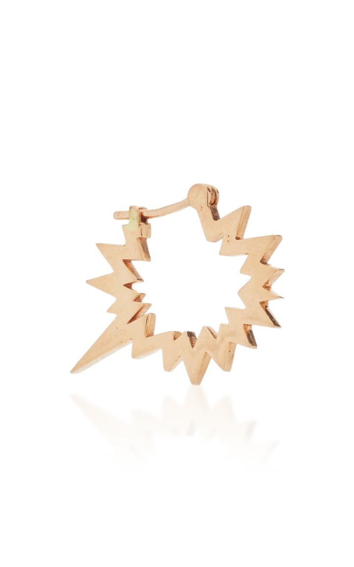 Nadine Ghosn Rose Gold Single Comment Bubble Earring