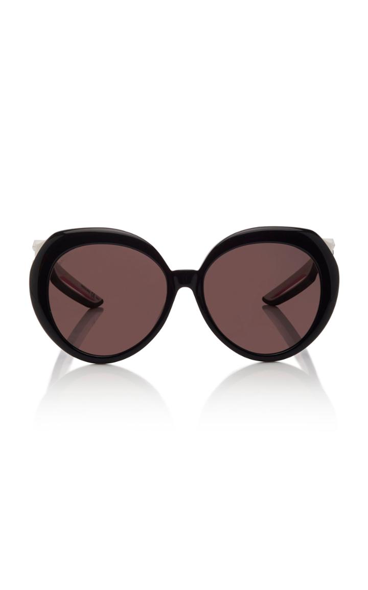 Balenciaga Hybrid Round-frame Acetate Sunglasses