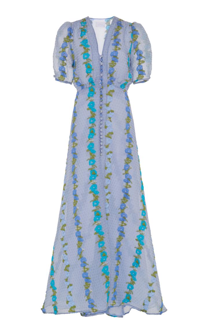Luisa Beccaria Floral Print Maxi Dress