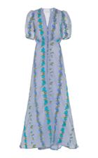 Luisa Beccaria Floral Print Maxi Dress
