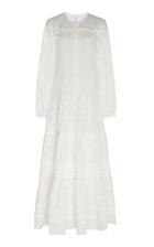 Sir The Label Elodie Broderie Anglaise Cotton And Silk-blend Dress