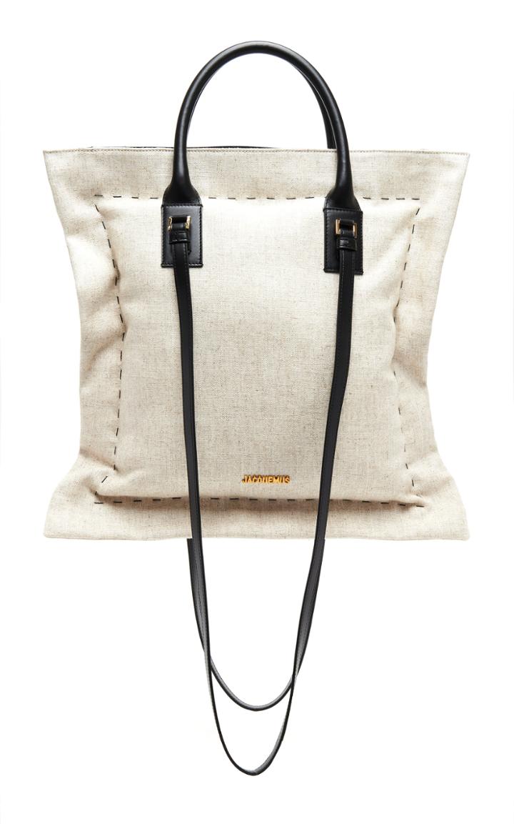Moda Operandi Jacquemus Le Coussin Contrasting Cotton Tote