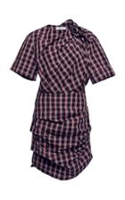 Isabel Marant Toile Oria Plaid Cotton-poplin Mini Dress