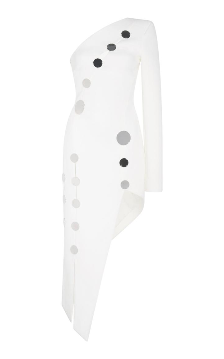 David Koma One Shoulder Paneled Dress