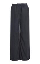 Moda Operandi By Any Other Name Pinstriped Wool Wide-leg Trousers