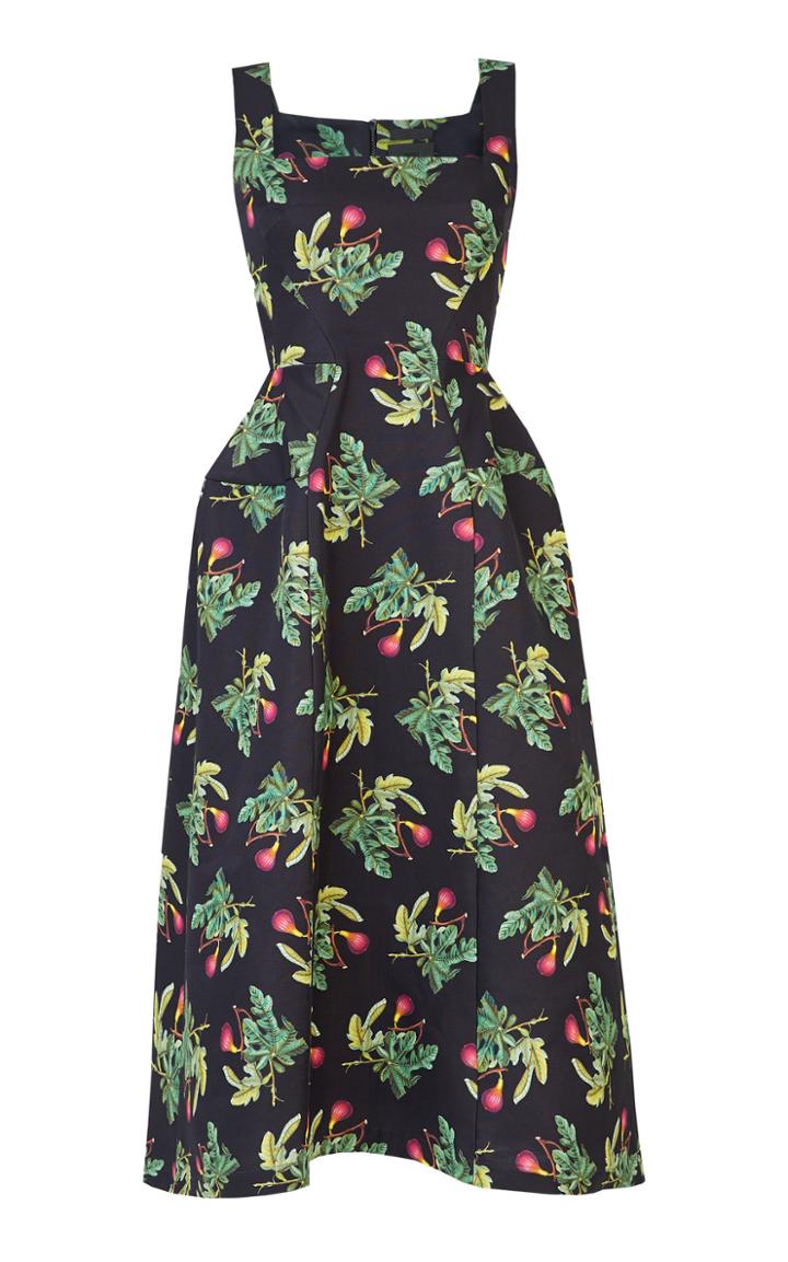 Lake Studio Floral-print Cotton And Silk-blend Midi Dress