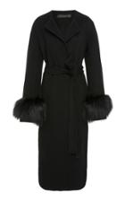 Pologeorgis The Evelyn Fox Cuffs Wrap Coat