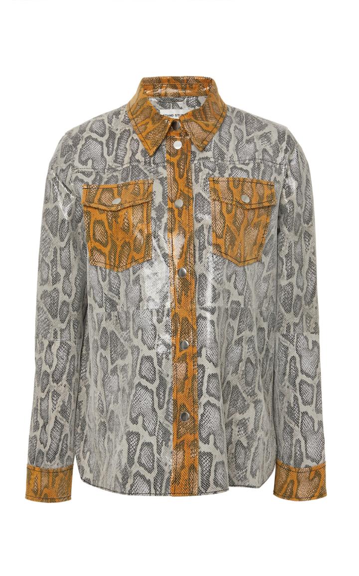 Stand Studio Mazal Lamb Leather Shirt