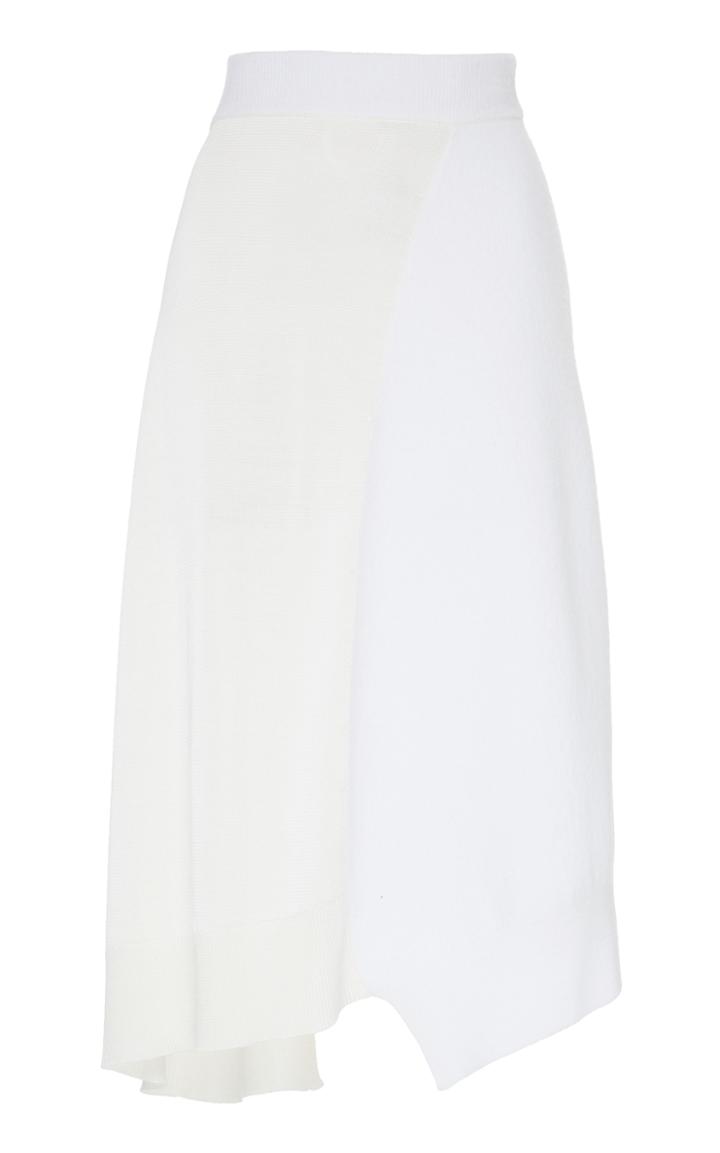 Jil Sander Colorblock Knit Midi Skirt