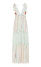 My Beachy Side Tiered Striped Cotton Maxi Dress