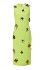 Christian Siriano Palm Green Mid Length Dress