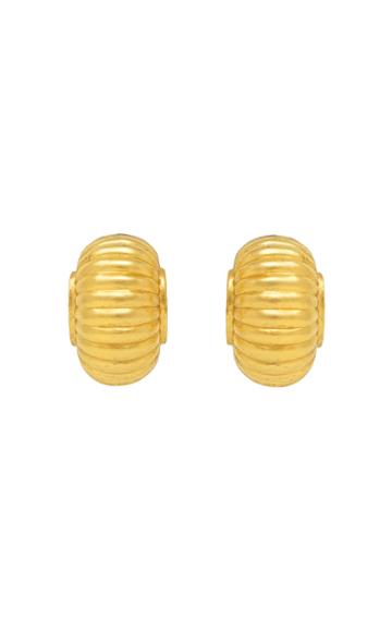 Moda Operandi Ben-amun 24k Gold-plated Shell Clip Earrings