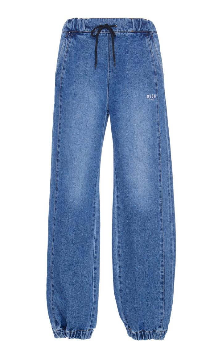 Msgm Drawstring Denim Pant