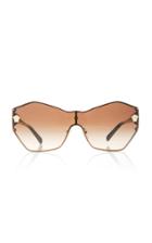 Versace Sunglasses Hexagon-frame Metal Sunglasses