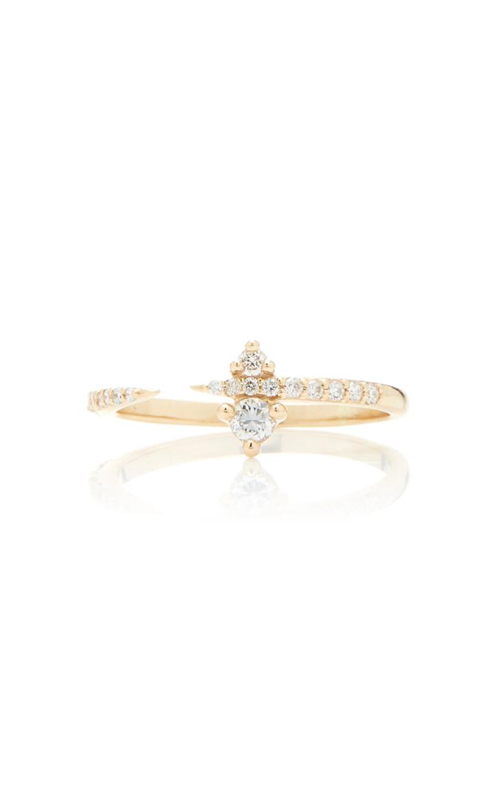 Sophie Ratner 14k Gold Diamond Ring Size: 6