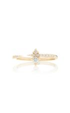 Sophie Ratner 14k Gold Diamond Ring Size: 6